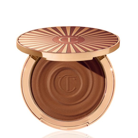 ✔️New TAN 3 Charlotte Tilbury ~ Beautiful Skin Sun-Kissed Glow Bronzer ~ BNIB - Picture 1 of 6